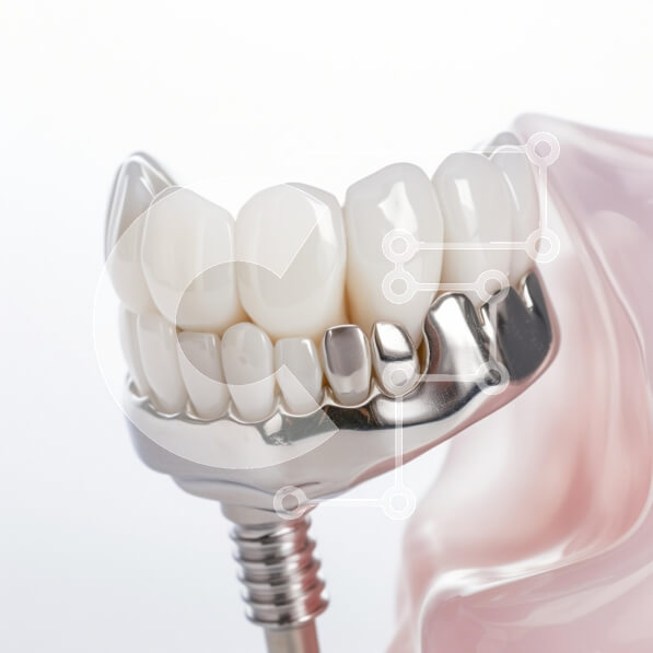 Intra Συλλεκτικό Ξύλινο Παζλ Plywood  4mm - Κοντινό πλάνο του οδοντικού προσθετικού σχεδίου δοντιών Σε Ξύλινο Κουτί - Διαστάσεις Puzzle: 10x10 cm – 25 κομμάτια