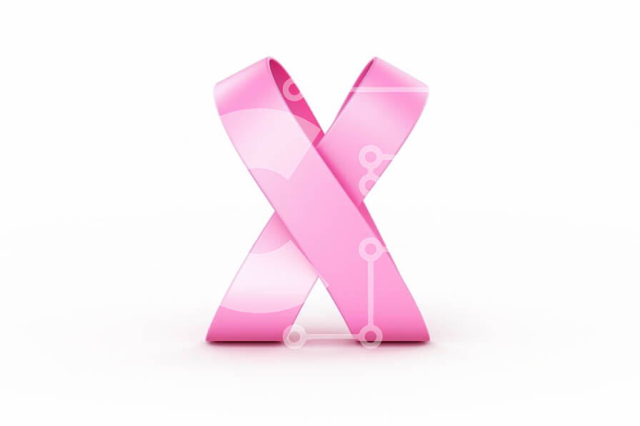 Intra Συλλεκτικό Ξύλινο Παζλ Plywood  4mm - Ροζ κορδέλα που συμβολίζει την ευαισθητοποίηση για τον καρκίνο του μαστού Σε Ξύλινο Κουτί - Διαστάσεις Puzzle: 10x10 cm – 25 κομμάτια