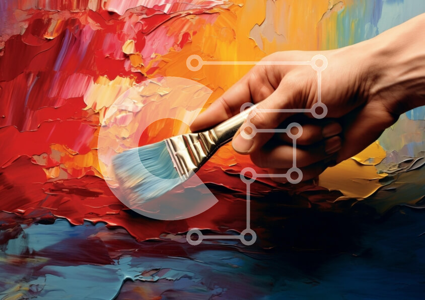 Intra Συλλεκτικό Ξύλινο Παζλ Plywood  4mm - Ζωγραφική στο χέρι σε πολύχρωμο καμβά Σε Ξύλινο Κουτί - Διαστάσεις Puzzle: 10x10 cm – 25 κομμάτια