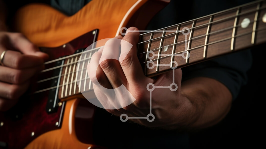 Intra Συλλεκτικό Ξύλινο Παζλ Plywood  4mm - Μουσικός που παίζει ηλεκτρική κιθάρα Σε Ξύλινο Κουτί - Διαστάσεις Puzzle: 10x10 cm – 25 κομμάτια