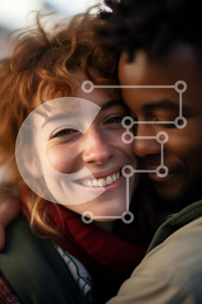 Intra Συλλεκτικό Ξύλινο Παζλ Plywood  4mm - Συγκινητική στιγμή σύνδεσης Σε Ξύλινο Κουτί - Διαστάσεις Puzzle: 10x10 cm – 25 κομμάτια