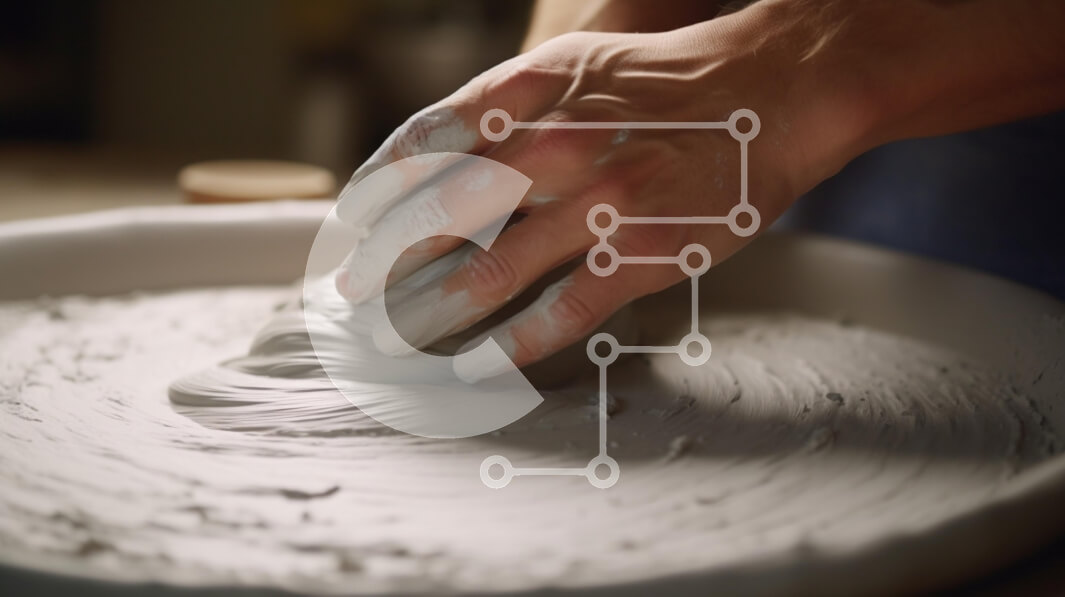 Intra Συλλεκτικό Ξύλινο Παζλ Plywood  4mm - Χειροποίητος πηλός σε ρόδα κεραμικής Σε Ξύλινο Κουτί - Διαστάσεις Puzzle: 10x10 cm – 25 κομμάτια