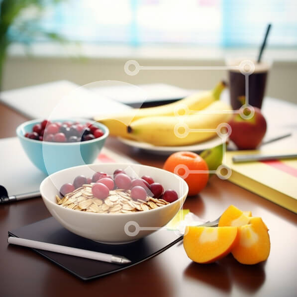 Σετ των 2 Intra Συλλεκτικό Ξύλινο Παζλ Plywood  4mm - Τραπεζαρία με δημητριακά, φρούτα και ξηρούς καρπούς Σε Ξύλινο Κουτί - Διαστάσεις: 10x10 cm – 25 κομμάτια