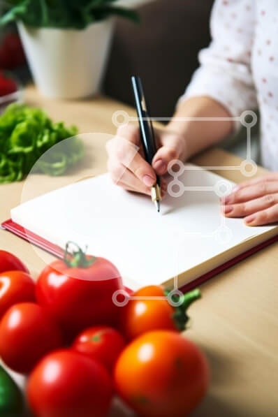 Σετ των 2 Intra Συλλεκτικό Ξύλινο Παζλ Plywood  4mm - Γυναίκα που μαγειρεύει με φρέσκα υλικά Σε Ξύλινο Κουτί - Διαστάσεις: 10x10 cm – 25 κομμάτια