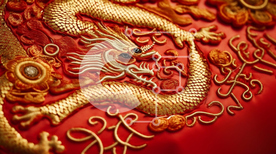 Intra Συλλεκτικό Ξύλινο Παζλ Plywood  4mm - Παραδοσιακός κινέζικος μεταλλικός δράκος Σε Ξύλινο Κουτί - Διαστάσεις: 10x10 cm – 25 κομμάτια