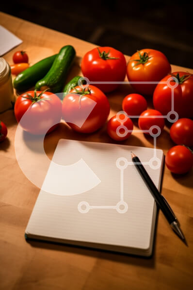 Σετ των 2 Intra Συλλεκτικό Ξύλινο Παζλ Plywood  4mm - Φρέσκα λαχανικά σε ξύλινο τραπέζι Σε Ξύλινο Κουτί - Διαστάσεις: 10x10 cm – 25 κομμάτια