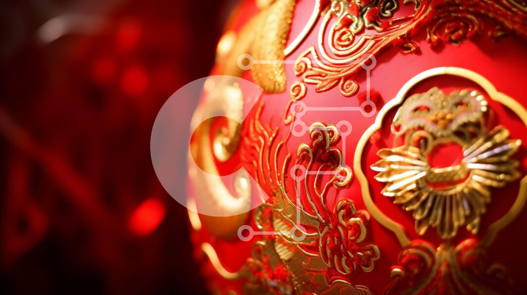 Intra Συλλεκτικό Ξύλινο Παζλ Plywood  4mm - Κόκκινο βάζο με χρυσές και ασημένιες λεπτομέρειες Σε Ξύλινο Κουτί - Διαστάσεις: 10x10 cm – 25 κομμάτια