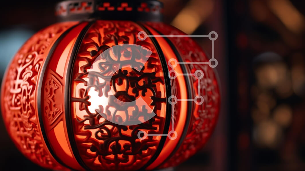 Intra Συλλεκτικό Ξύλινο Παζλ Plywood  4mm - Περίτεχνο κόκκινο φανάρι με μοναδικό σχέδιο Σε Ξύλινο Κουτί - Διαστάσεις: 10x10 cm – 25 κομμάτια