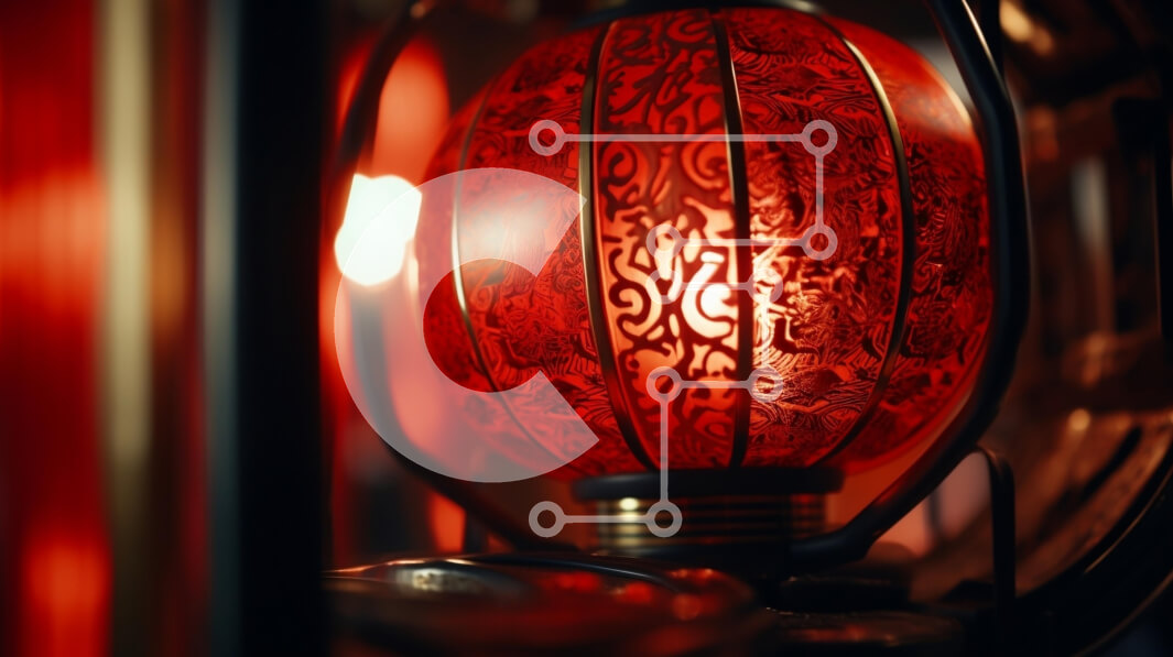 Intra Συλλεκτικό Ξύλινο Παζλ Plywood  4mm - Κόκκινο φανάρι και μικρά αντικείμενα Σε Ξύλινο Κουτί - Διαστάσεις: 10x10 cm – 25 κομμάτια