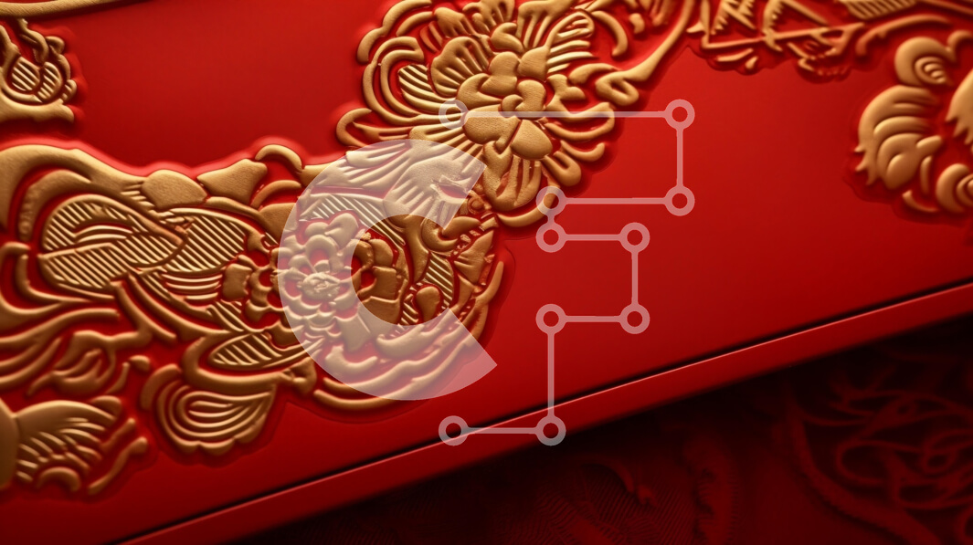 Intra Συλλεκτικό Ξύλινο Παζλ Plywood  4mm - Περίτεχνα έπιπλα σε κόκκινο και χρυσό χρώμα Σε Ξύλινο Κουτί - Διαστάσεις Puzzle: 10x10 cm – 25 κομμάτια