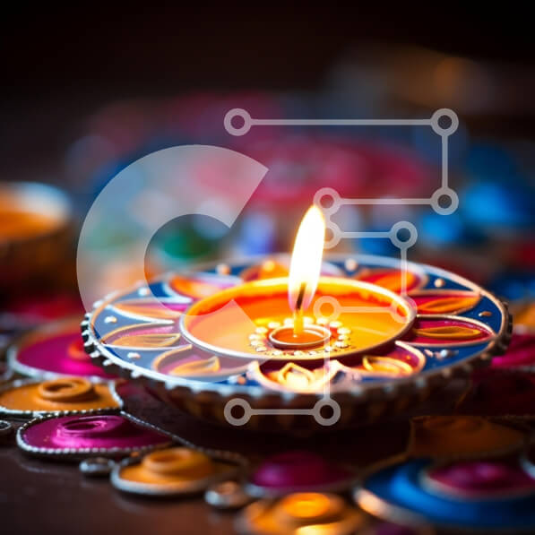 Intra Συλλεκτικό Ξύλινο Παζλ Plywood  4mm - Αναμμένο κερί σε περίτεχνα διακοσμημένο τραπέζι Σε Ξύλινο Κουτί - Διαστάσεις Puzzle: 10x10 cm – 25 κομμάτια