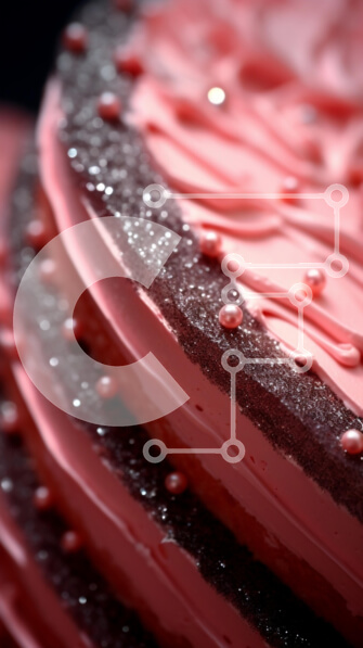 Intra Συλλεκτικό Ξύλινο Παζλ Plywood  4mm - Κοντινό πλάνο ροζ παγωμένο κέικ σε σχήμα καρδιάς Σε Ξύλινο Κουτί - Διαστάσεις: 10x10 cm – 25 κομμάτια