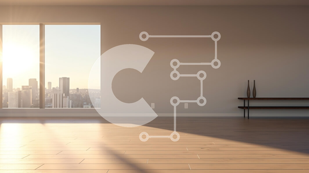 Intra Συλλεκτικό Ξύλινο Παζλ Plywood  4mm - Κομψό σαλόνι με θέα στον ορίζοντα της πόλης Σε Ξύλινο Κουτί - Διαστάσεις Puzzle: 10x10 cm – 25 κομμάτια