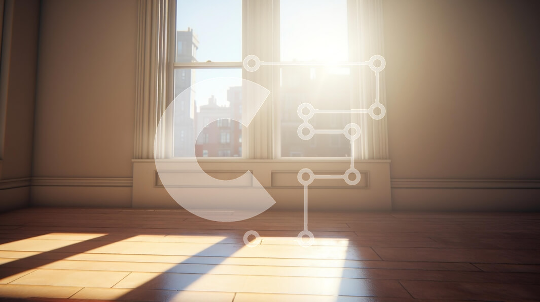 Intra Συλλεκτικό Ξύλινο Παζλ Plywood  4mm - Κενό δωμάτιο με μεγάλο παράθυρο και ξύλινο πάτωμα Σε Ξύλινο Κουτί - Διαστάσεις Puzzle: 10x10 cm – 25 κομμάτια