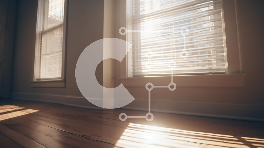 Intra Συλλεκτικό Ξύλινο Παζλ Plywood  4mm - Άδειο δωμάτιο με ξύλινο δάπεδο και ανοιχτά παράθυρα Σε Ξύλινο Κουτί - Διαστάσεις Puzzle: 10x10 cm – 25 κομμάτια