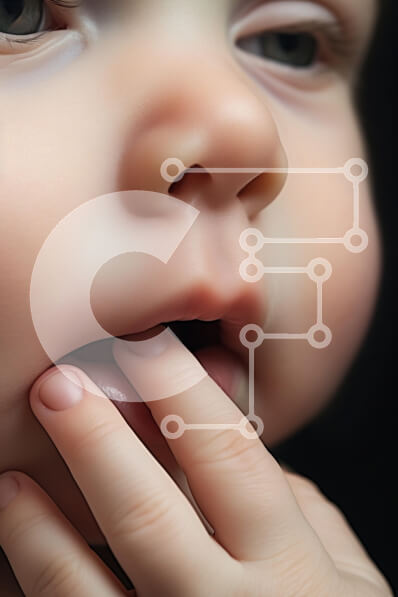 Intra Συλλεκτικό Ξύλινο Παζλ Plywood  4mm - Μωρό με το χέρι στο στόμα Σε Ξύλινο Κουτί - Διαστάσεις Puzzle: 10x10 cm – 25 κομμάτια