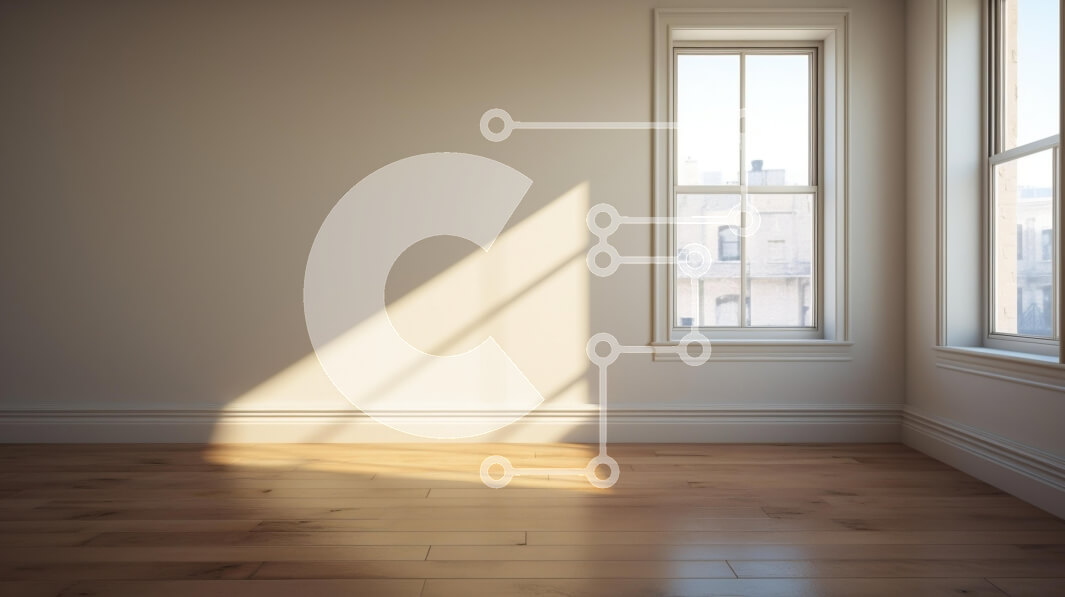 Intra Συλλεκτικό Ξύλινο Παζλ Plywood  4mm - Άδειο λευκό δωμάτιο με ξύλινο πάτωμα και παράθυρα Σε Ξύλινο Κουτί - Διαστάσεις Puzzle: 10x10 cm – 25 κομμάτια