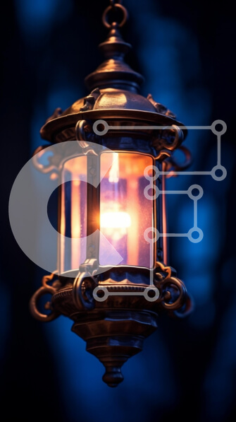 Intra Συλλεκτικό Ξύλινο Παζλ Plywood  4mm - Παλιομοδίτικο φανάρι με αναμμένο κερί Σε Ξύλινο Κουτί - Διαστάσεις: 10x10 cm – 25 κομμάτια