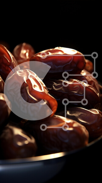 Intra Συλλεκτικό Ξύλινο Παζλ Plywood  4mm - Ασημένιο μπολ με αποξηραμένους χουρμάδες και φρούτα Σε Ξύλινο Κουτί - Διαστάσεις: 10x10 cm – 25 κομμάτια