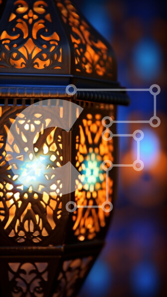 Intra Συλλεκτικό Ξύλινο Παζλ Plywood  4mm - Περίτεχνο φανάρι με έντονο μπλε φως Σε Ξύλινο Κουτί - Διαστάσεις: 10x10 cm – 25 κομμάτια