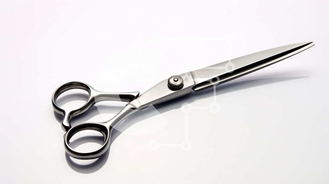 Intra Συλλεκτικό Ξύλινο Παζλ Plywood  4mm - Ψαλίδι από ανοξείδωτο χάλυβα σε ανακλαστική επιφάνεια Σε Ξύλινο Κουτί - Διαστάσεις: 10x10 cm – 25 κομμάτια