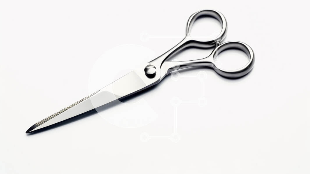 Intra Συλλεκτικό Ξύλινο Παζλ Plywood  4mm - Ψαλίδι από ανοξείδωτο χάλυβα σε λευκό φόντο Σε Ξύλινο Κουτί - Διαστάσεις: 10x10 cm – 25 κομμάτια