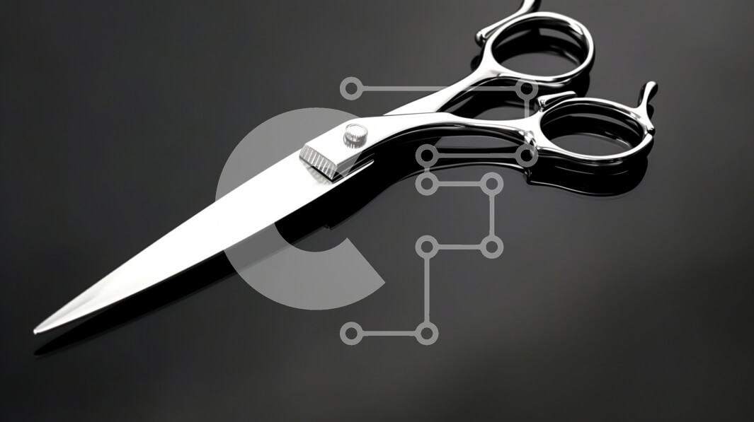 Intra Συλλεκτικό Ξύλινο Παζλ Plywood  4mm - Κομψό ψαλίδι από ανοξείδωτο ατσάλι σε ανακλαστική επιφάνεια Σε Ξύλινο Κουτί - Διαστάσεις: 10x10 cm – 25 κομμάτια