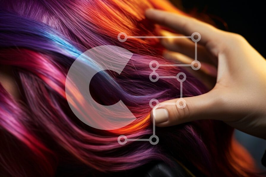 Intra Συλλεκτικό Ξύλινο Παζλ Plywood  4mm - Ζωντανό πολύχρωμο χτένισμα Σε Ξύλινο Κουτί - Διαστάσεις Puzzle: 10x10 cm – 25 κομμάτια