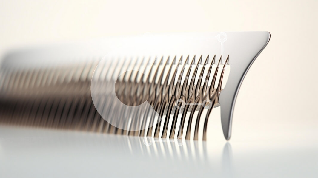 Intra Συλλεκτικό Ξύλινο Παζλ Plywood  4mm - Κομψή μεταλλική χτένα Σε Ξύλινο Κουτί - Διαστάσεις: 10x10 cm – 25 κομμάτια