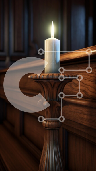 Intra Συλλεκτικό Ξύλινο Παζλ Plywood  4mm - Γαλήνιο κερί σε περίτεχνο ξύλινο κηροπήγιο Σε Ξύλινο Κουτί - Διαστάσεις Puzzle: 10x10 cm – 25 κομμάτια