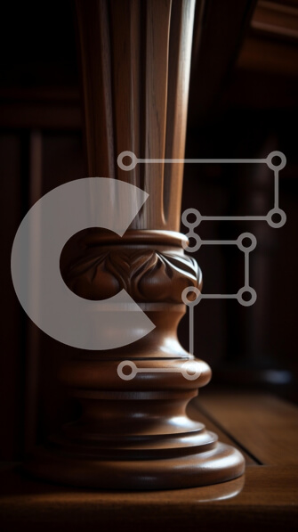 Intra Συλλεκτικό Ξύλινο Παζλ Plywood  4mm - Κομψό ξύλινο πόδι τραπεζιού με περίπλοκα σκαλίσματα Σε Ξύλινο Κουτί - Διαστάσεις Puzzle: 10x10 cm – 25 κομμάτια