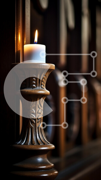 Intra Συλλεκτικό Ξύλινο Παζλ Plywood  4mm - Κερί σε περίτεχνη ξύλινη θήκη Σε Ξύλινο Κουτί - Διαστάσεις Puzzle: 10x10 cm – 25 κομμάτια