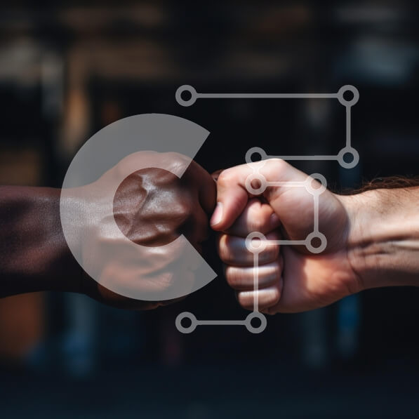 Intra Συλλεκτικό Ξύλινο Παζλ Plywood  4mm - Fist Bump που συμβολίζει την ενότητα και τη διαφορετικότητα Σε Ξύλινο Κουτί - Διαστάσεις Puzzle: 10x10 cm – 25 κομμάτια