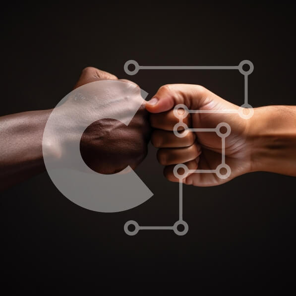 Intra Συλλεκτικό Ξύλινο Παζλ Plywood  4mm - Γροθιά χτύπημα που συμβολίζει την ενότητα και τη φιλία Σε Ξύλινο Κουτί - Διαστάσεις Puzzle: 10x10 cm – 25 κομμάτια