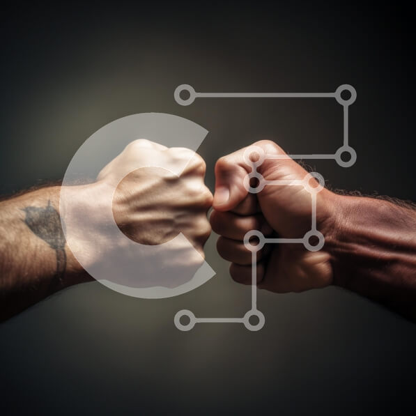 Intra Συλλεκτικό Ξύλινο Παζλ Plywood  4mm - Σφιγμένες γροθιές σε φιλική αναμέτρηση Σε Ξύλινο Κουτί - Διαστάσεις Puzzle: 10x10 cm – 25 κομμάτια