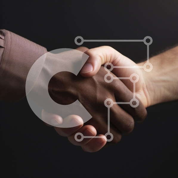 Intra Συλλεκτικό Ξύλινο Παζλ Plywood  4mm - Κοντινό πλάνο των χεριών που κουνάνε σε συμφωνία Σε Ξύλινο Κουτί - Διαστάσεις Puzzle: 10x10 cm – 25 κομμάτια