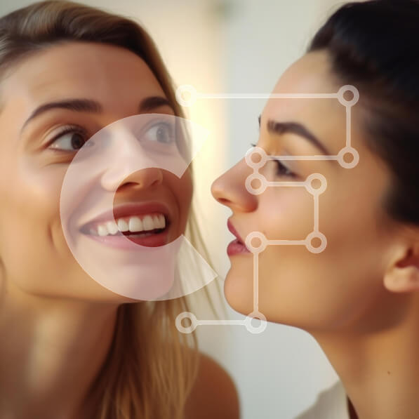 Σετ των 2 Intra Συλλεκτικό Ξύλινο Παζλ Plywood  4mm - Συγκινητική στιγμή ανάμεσα σε δύο φίλους Σε Ξύλινο Κουτί - Διαστάσεις: 10x10 cm – 25 κομμάτια