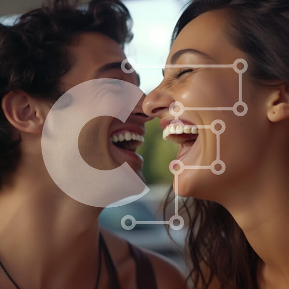 Intra Συλλεκτικό Ξύλινο Παζλ Plywood  4mm - Ζευγάρι που απολαμβάνει μια ευτυχισμένη στιγμή μαζί Σε Ξύλινο Κουτί - Διαστάσεις Puzzle: 10x10 cm – 25 κομμάτια