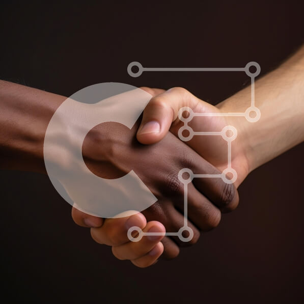 Intra Συλλεκτικό Ξύλινο Παζλ Plywood  4mm - Χειραψία από κοντά που συμβολίζει την ενότητα Σε Ξύλινο Κουτί - Διαστάσεις Puzzle: 10x10 cm – 25 κομμάτια