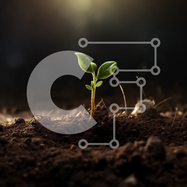 Intra Συλλεκτικό Ξύλινο Παζλ Plywood  4mm - Νέο φυτό που αναπτύσσεται σε έδαφος με απαλό φως Σε Ξύλινο Κουτί - Διαστάσεις: 10x10 cm – 25 κομμάτια