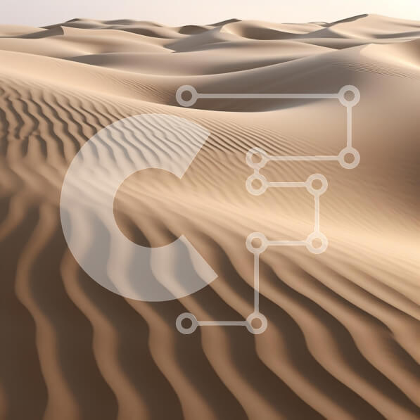 Intra Συλλεκτικό Ξύλινο Παζλ Plywood  4mm - Έρημο τοπίο με κυματιστούς αμμόλοφους Σε Ξύλινο Κουτί - Διαστάσεις: 10x10 cm – 25 κομμάτια