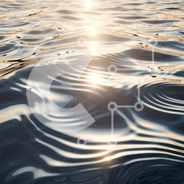 Intra Συλλεκτικό Ξύλινο Παζλ Plywood  4mm - Ήρεμη επιφάνεια νερού με αντανάκλαση του ηλιακού φωτός Σε Ξύλινο Κουτί - Διαστάσεις: 10x10 cm – 25 κομμάτια