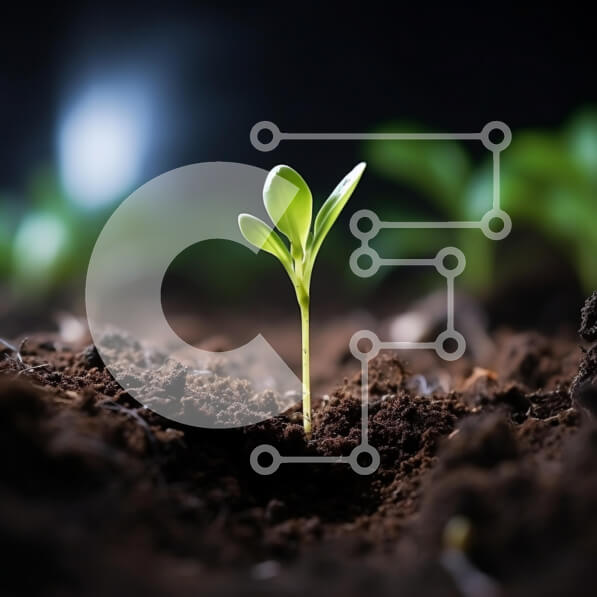 Intra Συλλεκτικό Ξύλινο Παζλ Plywood  4mm - Φυτό που βλασταίνει στο έδαφος Σε Ξύλινο Κουτί - Διαστάσεις: 10x10 cm – 25 κομμάτια