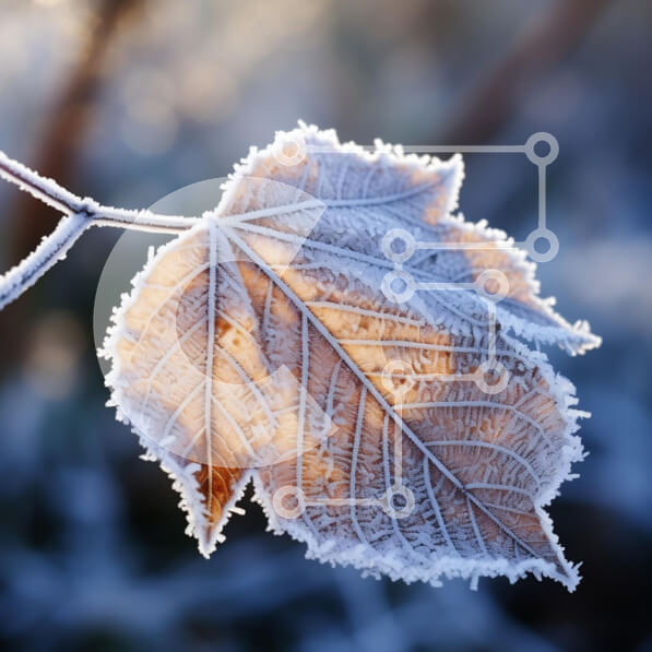 Intra Συλλεκτικό Ξύλινο Παζλ Plywood  4mm - Φύλλο καλυμμένο με παγετό το χειμώνα Σε Ξύλινο Κουτί - Διαστάσεις: 10x10 cm – 25 κομμάτια