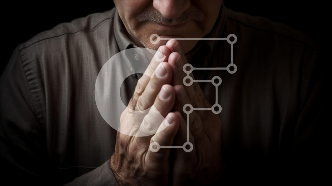 Intra Συλλεκτικό Ξύλινο Παζλ Plywood  4mm - Ο άνθρωπος στην προσευχή Σε Ξύλινο Κουτί - Διαστάσεις Puzzle: 10x10 cm – 25 κομμάτια