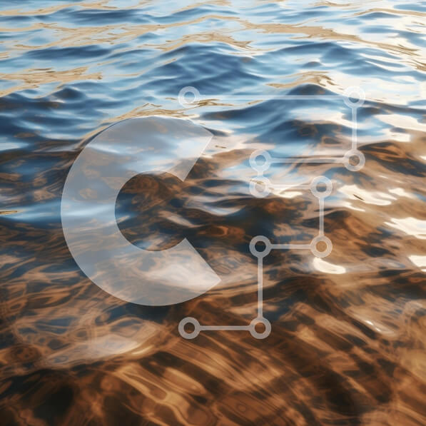 Intra Συλλεκτικό Ξύλινο Παζλ Plywood  4mm - Κυματιζόμενη επιφάνεια νερού σε φυσικό φως Σε Ξύλινο Κουτί - Διαστάσεις: 10x10 cm – 25 κομμάτια