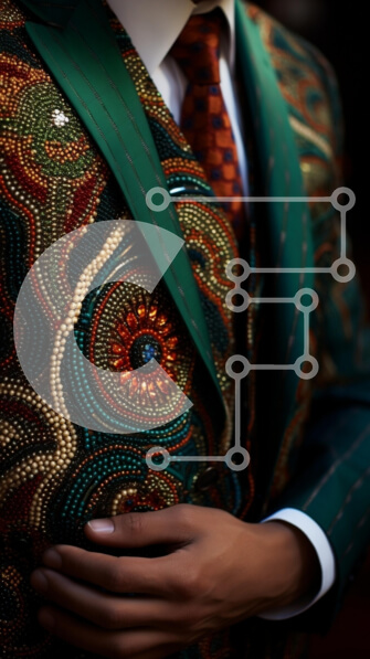 Intra Συλλεκτικό Ξύλινο Παζλ Plywood  4mm - Κομψό κοστούμι με χάντρες με το χέρι Σε Ξύλινο Κουτί - Διαστάσεις Puzzle: 10x10 cm – 25 κομμάτια