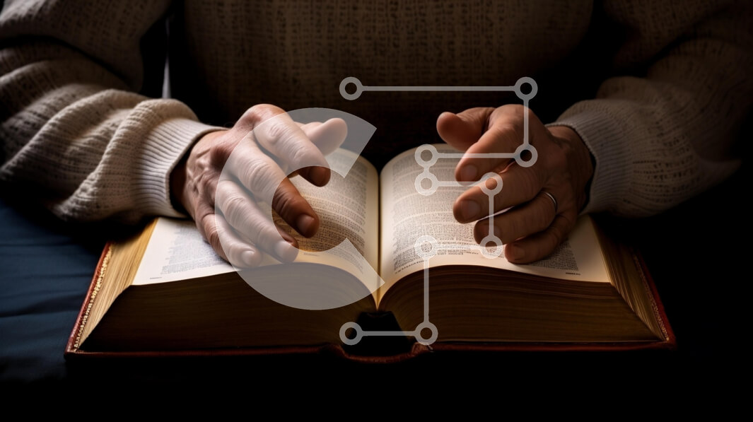 Intra Συλλεκτικό Ξύλινο Παζλ Plywood  4mm - Χέρια που κρατούν ένα ανοιχτό βιβλίο Σε Ξύλινο Κουτί - Διαστάσεις Puzzle: 10x10 cm – 25 κομμάτια