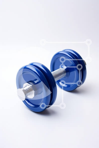 Intra Συλλεκτικό Ξύλινο Παζλ Plywood  4mm - Μπλε αλτήρας σε άσπρο φόντο Σε Ξύλινο Κουτί - Διαστάσεις: 10x10 cm – 25 κομμάτια