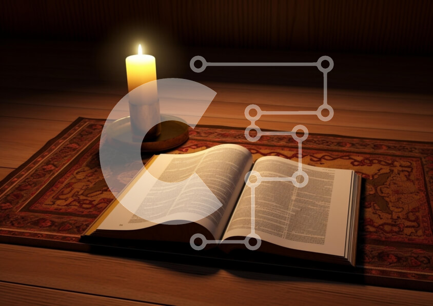 Intra Συλλεκτικό Ξύλινο Παζλ Plywood  4mm - Άνετη σκηνή ανάγνωσης με ανοιχτό βιβλίο και κερί Σε Ξύλινο Κουτί - Διαστάσεις Puzzle: 10x10 cm – 25 κομμάτια